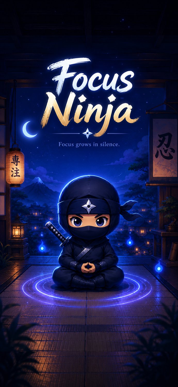 Focus Ninja — focus grows in silence